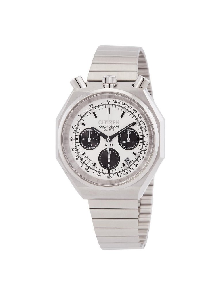 Nwt Citizen Tsuno Chronograph Quartz Silver Dial Men's Watch